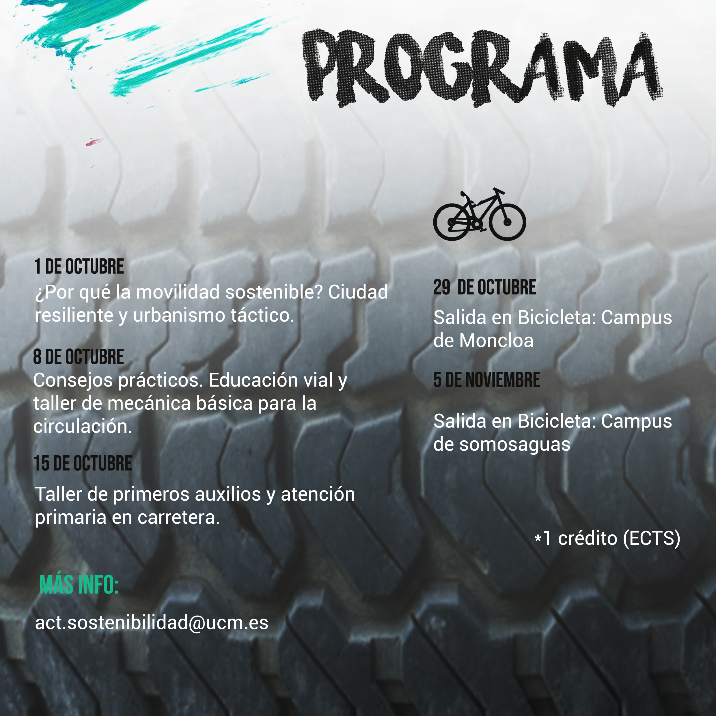 ¡¡Nuevo curso!! Movilidad Sostenible en la Ciudad y en los Campus UCM
